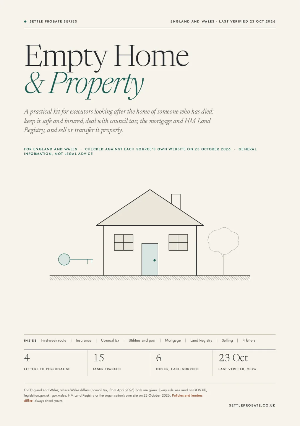 Empty Home & Property Kit: the cover